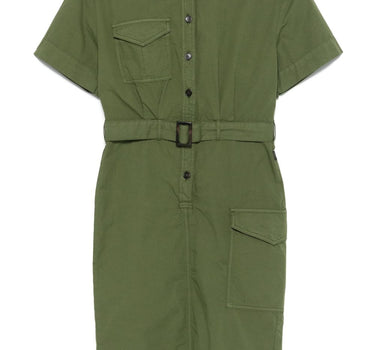 Woolrich belted waist shirt dress