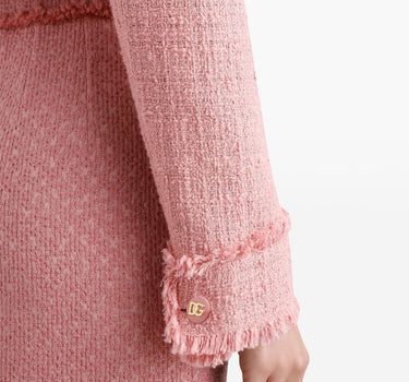 Dolce & Gabbana Short raschel tweed jacket in Pink