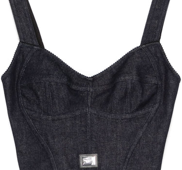 Dolce & Gabbana denim corset top