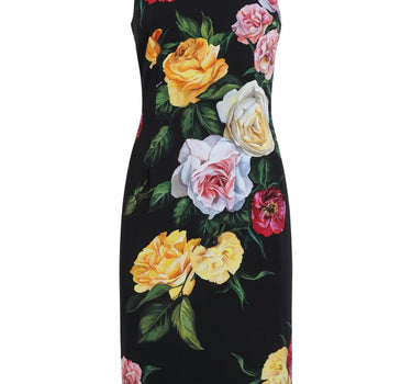 Dolce & Gabbana floral print midi dress