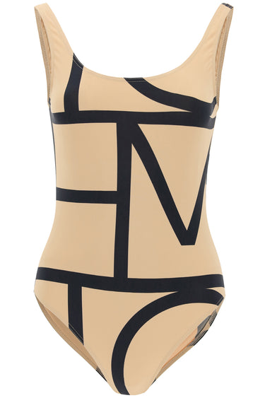 Maillot de bain une pièce monogramme Toteme