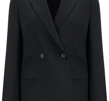 Toteme black double-breasted loose blazer