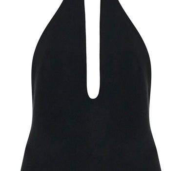 The Attico halter neck top with open