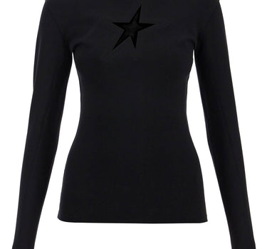 Mugler long-sleeved star top for