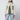 Sacai Sacai Ecru/khaki green two-tone jacket