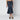 Sacai Asymmetric blue denim skirt