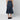 Sacai Asymmetric blue denim skirt