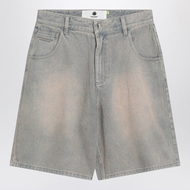 New Amsterdam Surf Association Faded beige denim bermuda shorts