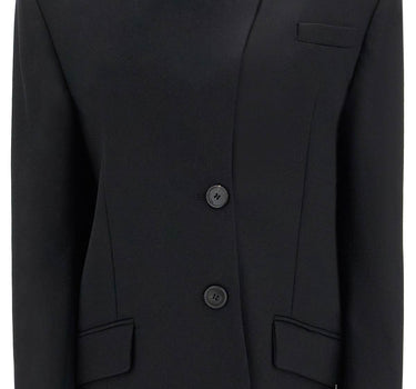 The Attico asymmetric wool blazer for