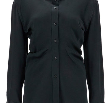 Toteme black loose-fit long sleeve shirt