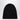 Roberto Collina Black cashmere ribbed beanie