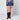 FARM Rio Deep blue and sand pleated mini skirt with arabesque print