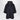 Moncler Blue wool blend cape with zip and hood