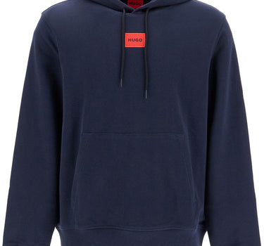 Hugo logo patch hoodie