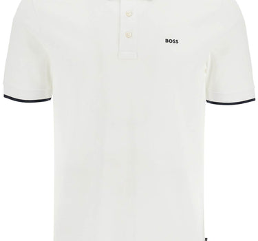 Boss parlay polo shirt with contrast trims