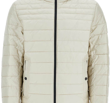 Boss light beige quilted jacket with zip