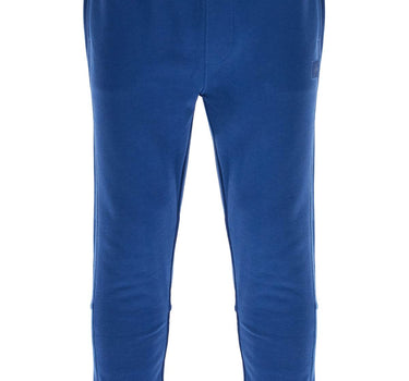 Boss regular fit high-waisted blue cotton pants