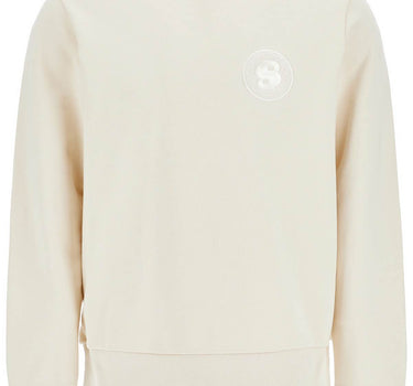 Boss white loose fit long sleeve sweatshirt c-sharpi 08