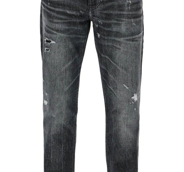 Boss regular taper jeans mid rise charcoal cotton elastane