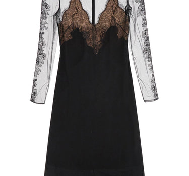 Valentino Garavani silk and lace dress