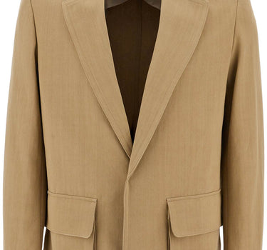 Valentino Garavani single-breasted canvas jacket