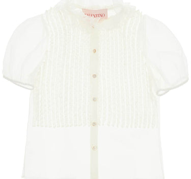 Valentino Garavani short-sleeved chiffon blouse