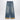 Valentino Valentino Blue washed jeans with jacquard bottoms
