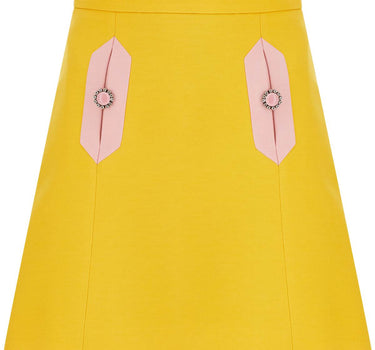 Valentino Garavani wool and silk mini skirt