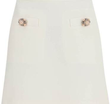 Valentino Garavani short crepe couture skirt