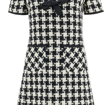 Valentino Garavani mini dress in damier light tweed