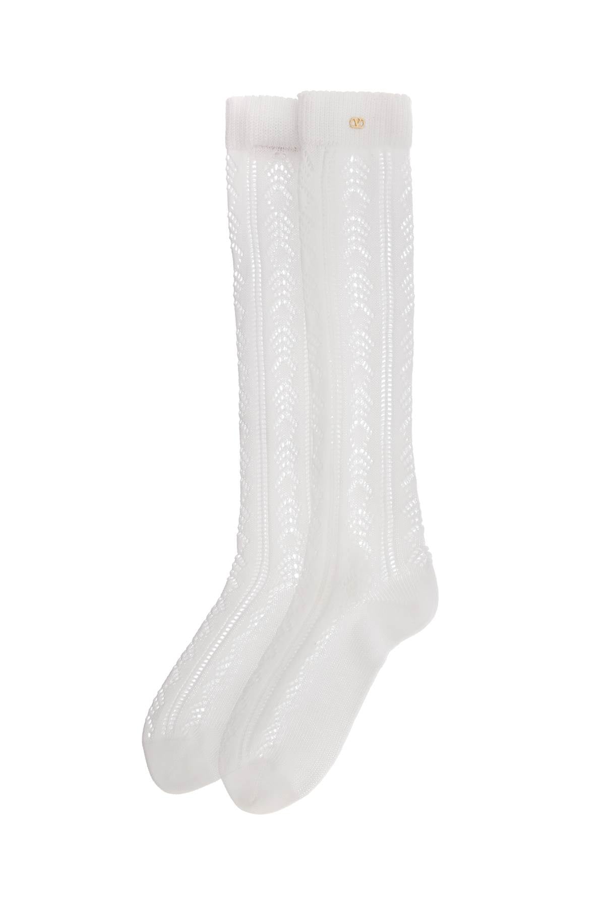 Chaussettes perforées en coton Valentino Garavani pour