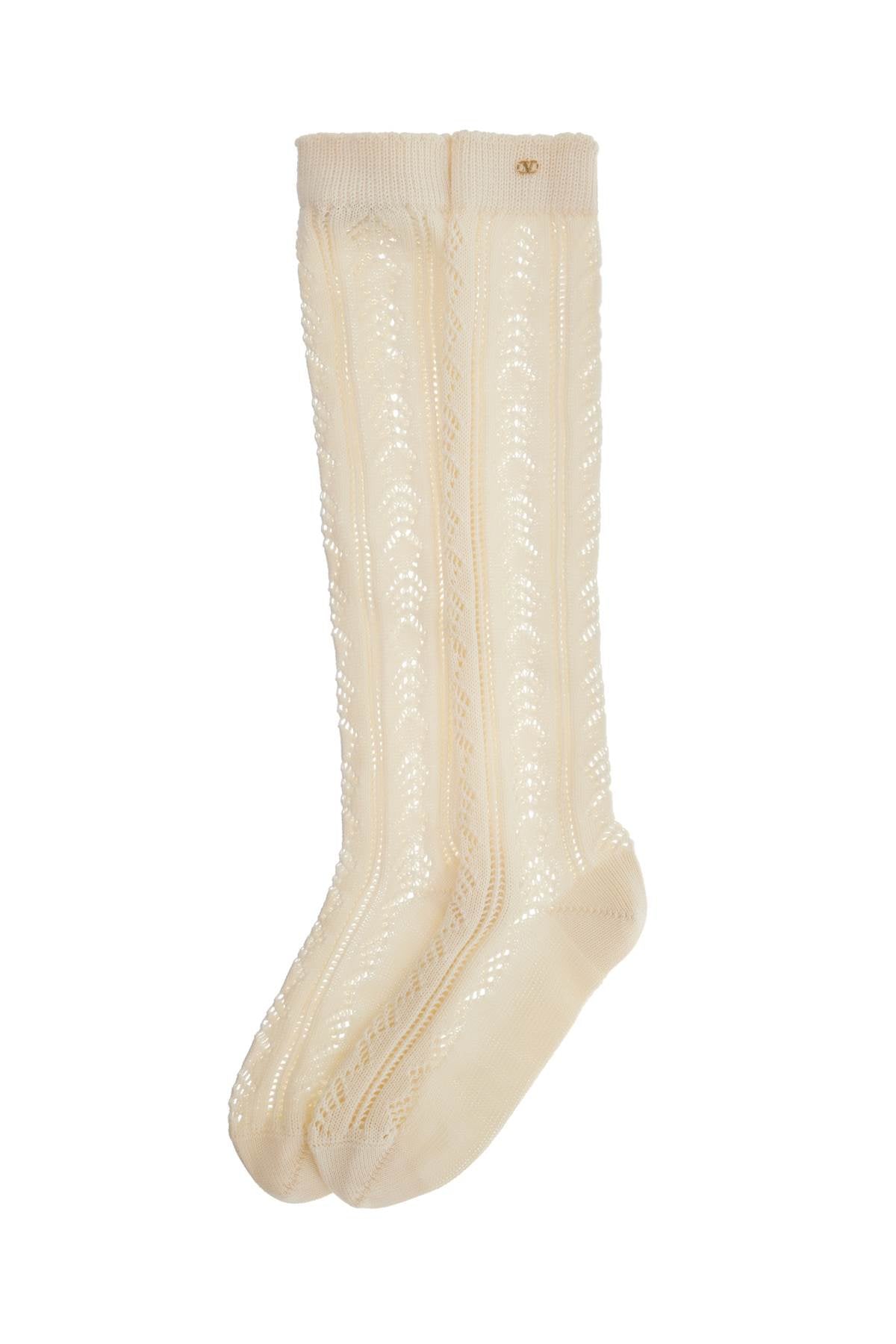 Chaussettes en coton perforées Valentino Garavani pour