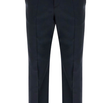 Valentino Garavani dark blue wool elegant pants regular fit with pleats