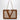 Valentino Garavani Large Viva Superstar Bag in Natural/Spice Canvas