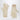 Valentino Garavani Valentino Garavani Vlogo Signature butter-coloured lace gloves