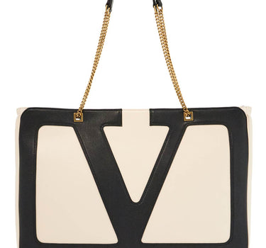 Valentino Garavani large white chain tote bag