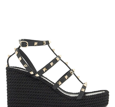 Valentino Garavani rockstud wedge sand