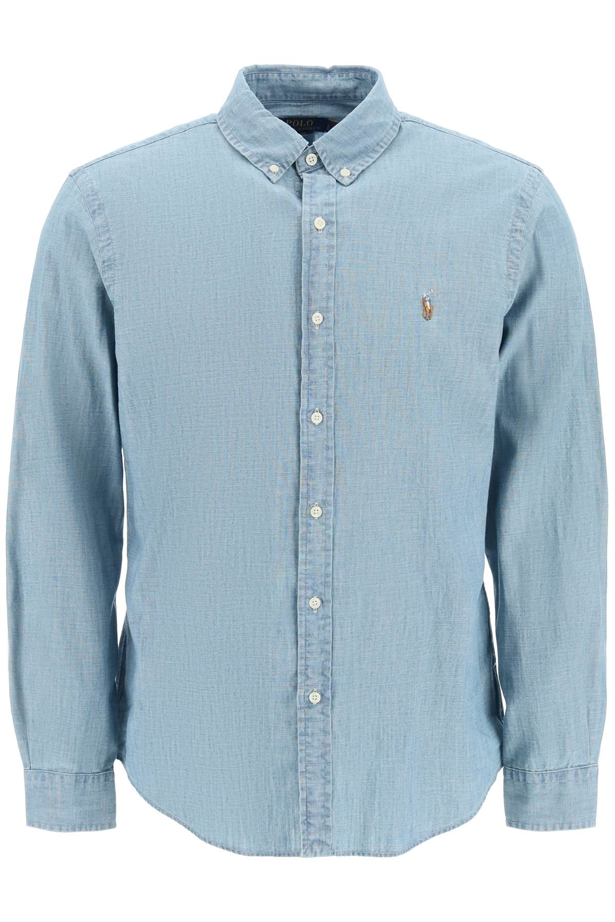 Chemise slim fit Polo Ralph Lauren en chambray délavé