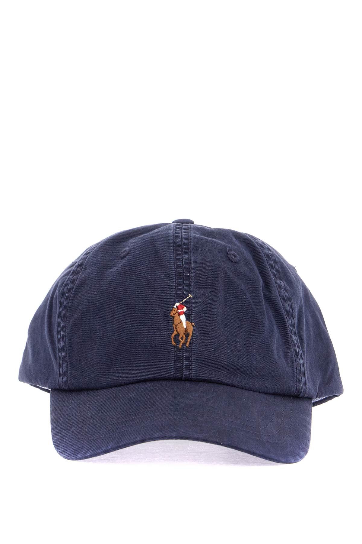 Casquette en coton bleu foncé à visière incurvée Polo Ralph Lauren