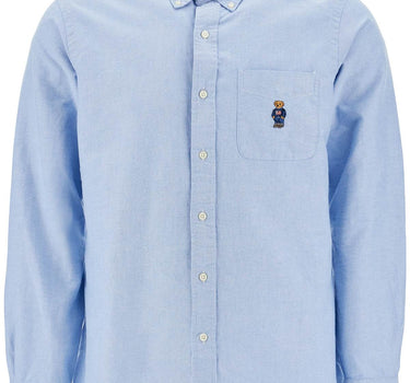 Polo Ralph Lauren light blue cotton shirt with embroidered pocket