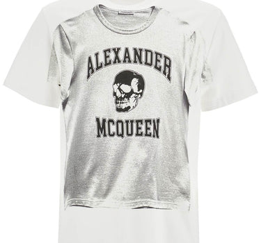 Alexander Mcqueen printed compact cotton t-shirt