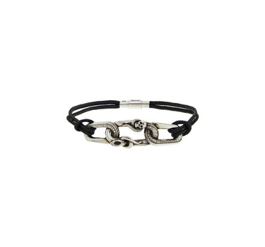 Alexander Mcqueen "snake and skull bracelet with intricate