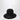 Valentino Valentino Volgo Signature cap in black Lapin fabric