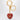 Valentino Garavani Valentino Garavani Bag charm keyring Coeur Royal in red