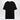 Moncler Moncler Black cotton T-shirt with logo patch