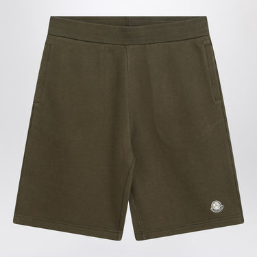 Moncler x Mercedes-Benz by Nigo Military green cotton Bermuda shorts