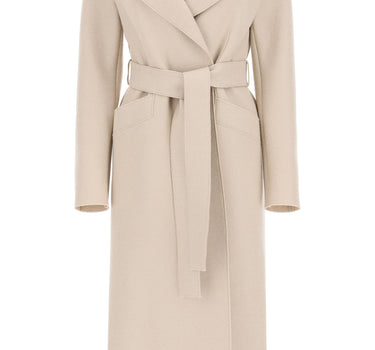 Harris Wharf London long coat in pressed wool