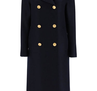 Harris Wharf London double-breasted coat in pressed wool