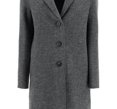 Harris Wharf London single-breasted wool coat in boiled