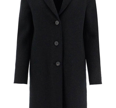 Harris Wharf London single-breasted wool coat in boiled